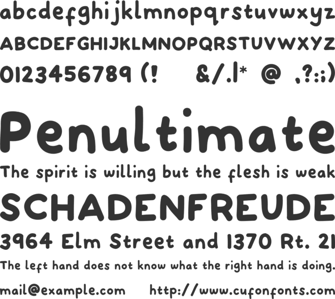 SPLODGE font preview