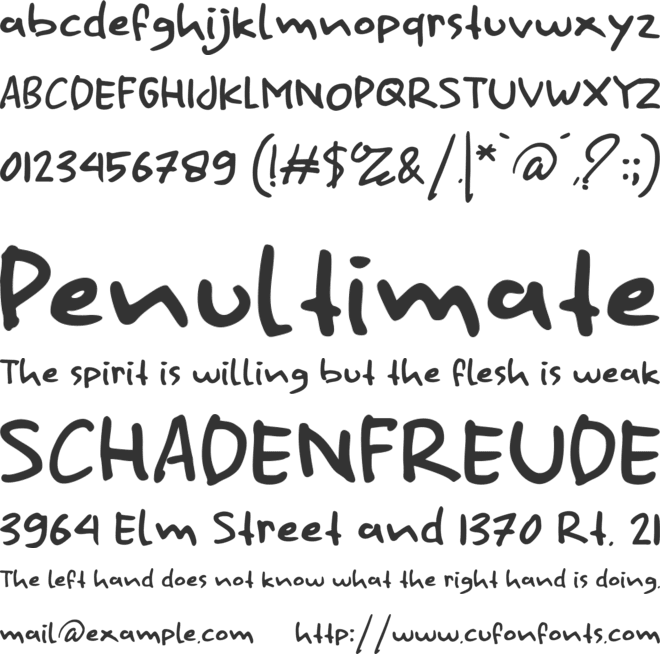 Dainty Towel font preview