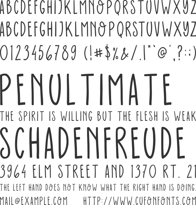 Paradise Island font preview