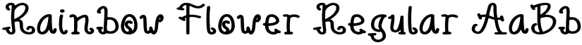 Rainbow Flower Regular font