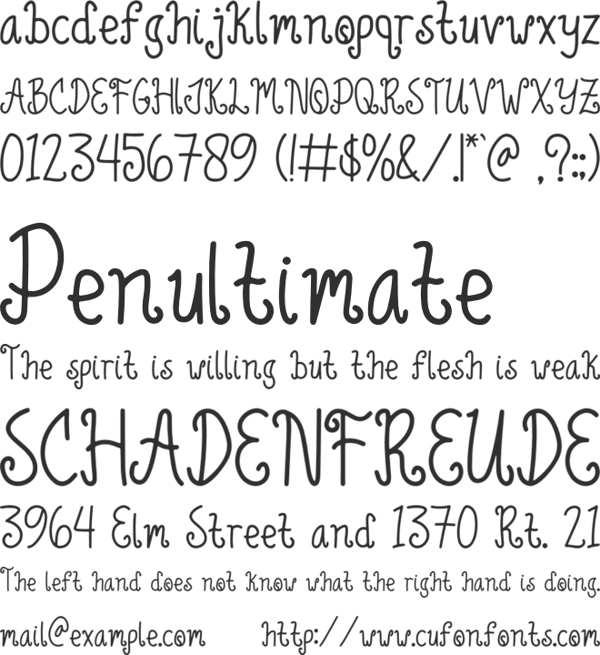 Green Lemonade font preview