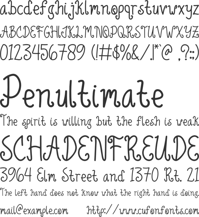 Green Lemonade font preview