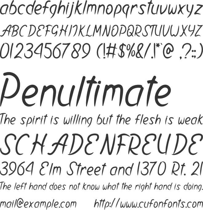 Yellow Star font preview