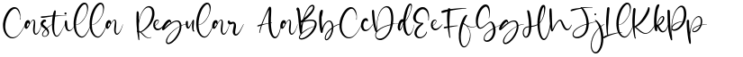Castilla Regular font