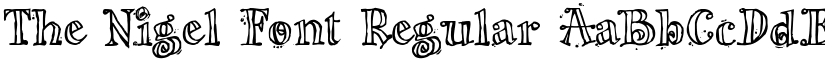 The Nigel Font Regular font