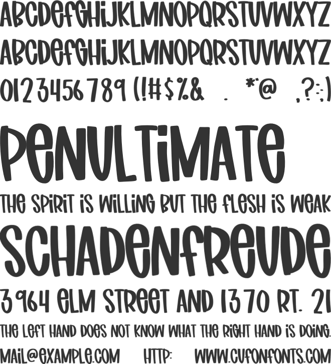 FB-MommaHero1 font preview
