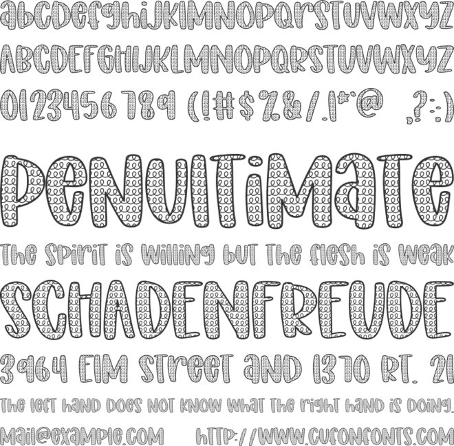 FB-Mainland font preview