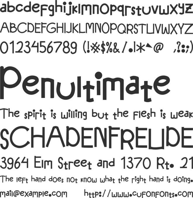 City Series font preview