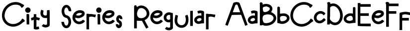 City Series Regular font