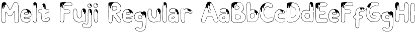 Melt Fuji Regular font