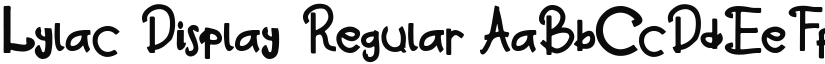 Lylac Display font download