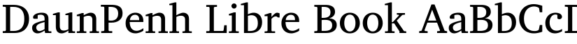DaunPenh Libre Book font