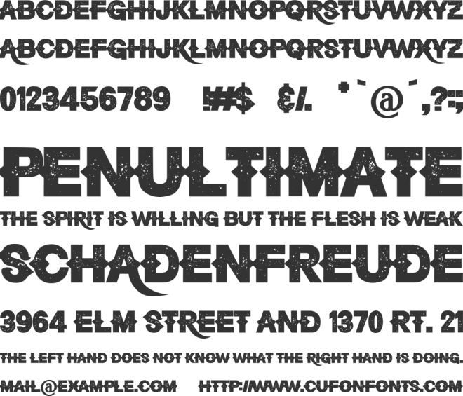 Bandero font preview