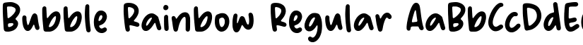 Bubble Rainbow Regular font