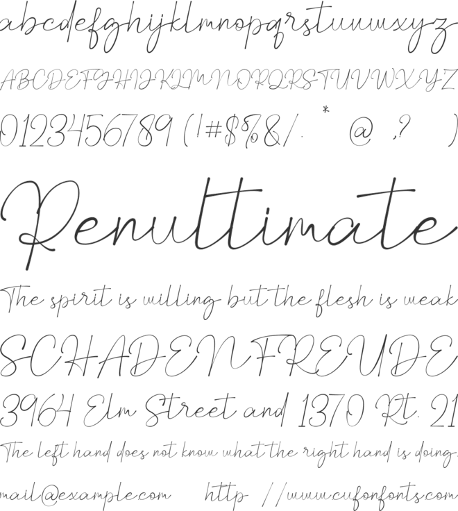 Melliora font preview