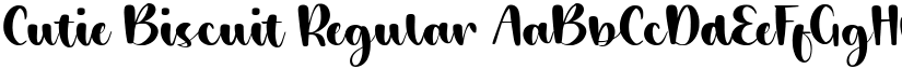Cutie Biscuit Regular font