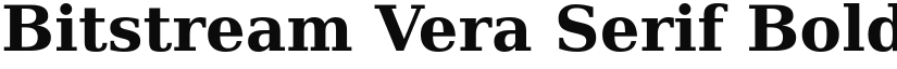 Bitstream Vera Serif Bold font