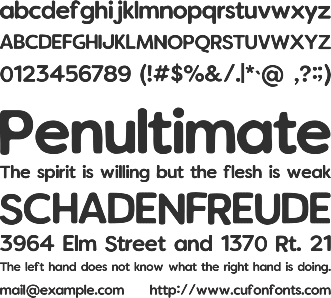 Vanilla Extract font preview