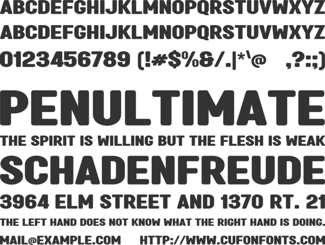 a Akhir Tahun font preview