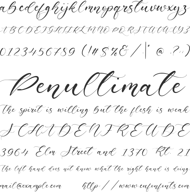 Exotic Necklace font preview
