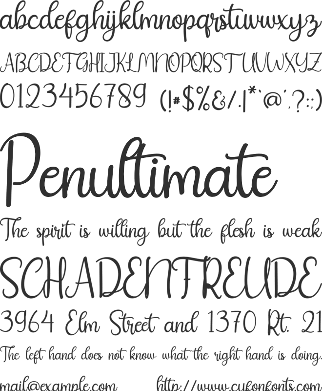 christday font preview