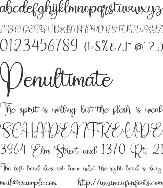 Hello Valentines font preview