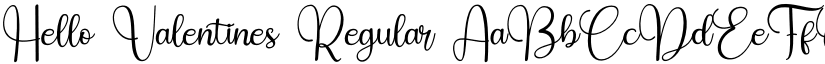 Hello Valentines Regular font