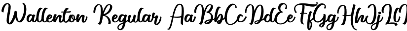 Wallenton Regular font
