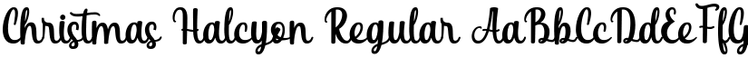 Christmas Halcyon Regular font