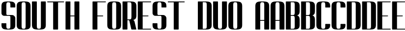 South Forest Duo font