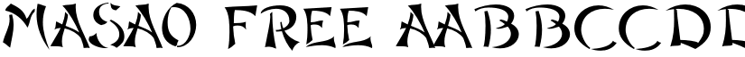 Masao Free font
