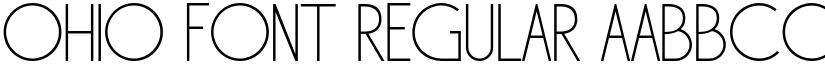 Ohio Font Regular font
