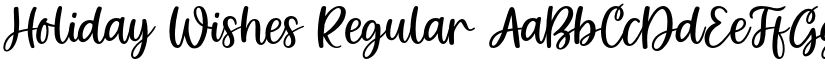 Holiday Wishes Regular font