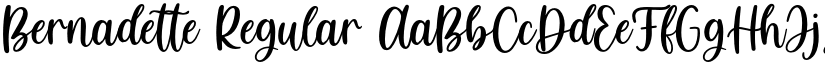 Bernadette Regular font