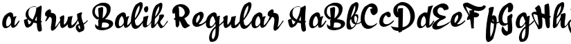 a Arus Balik Regular font