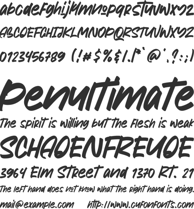 Hipsterism font preview