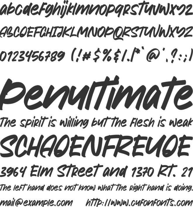 Hipsterism font preview