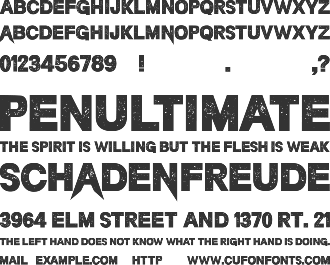 Nerve Agent font preview