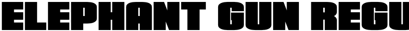 Elephant Gun Regular font