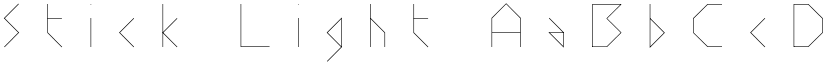 Stick Light font