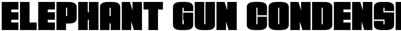Elephant Gun Condensed Regular font