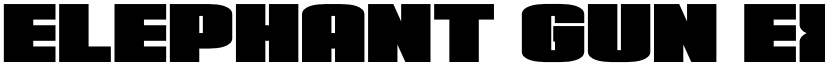 Elephant Gun Expanded Regular font