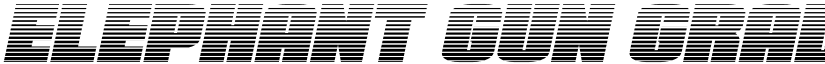 Elephant Gun Gradient Italic Regular font