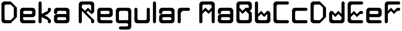 Deka Regular font