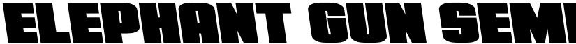 Elephant Gun Semi-Leftalic Regular font