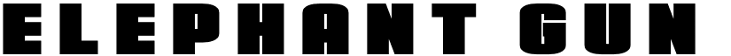 Elephant Gun Title Regular font