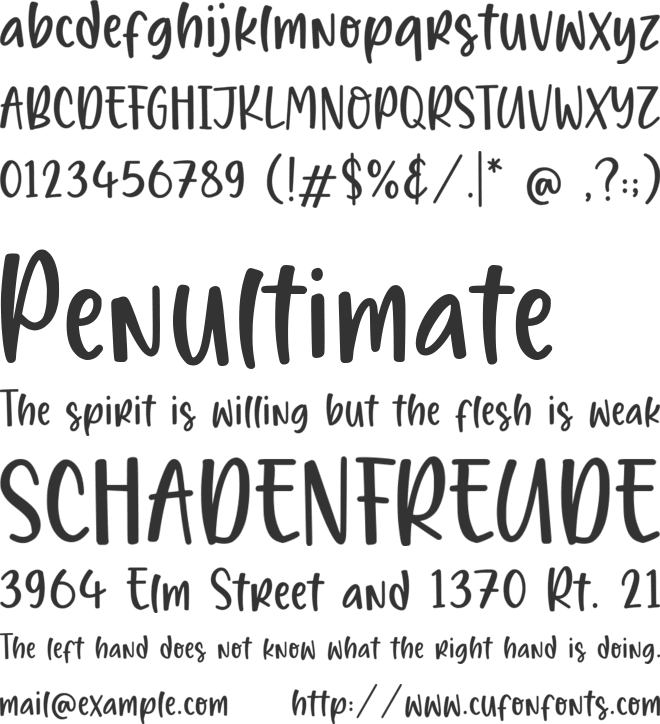 Hometown font preview