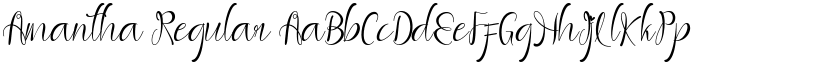 Amantha Regular font