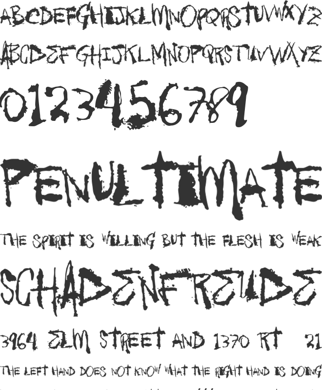 Vtks DeloresAmores font preview