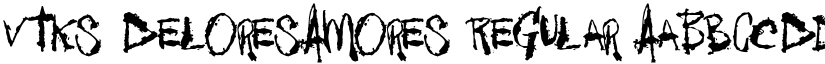 Vtks DeloresAmores Regular font